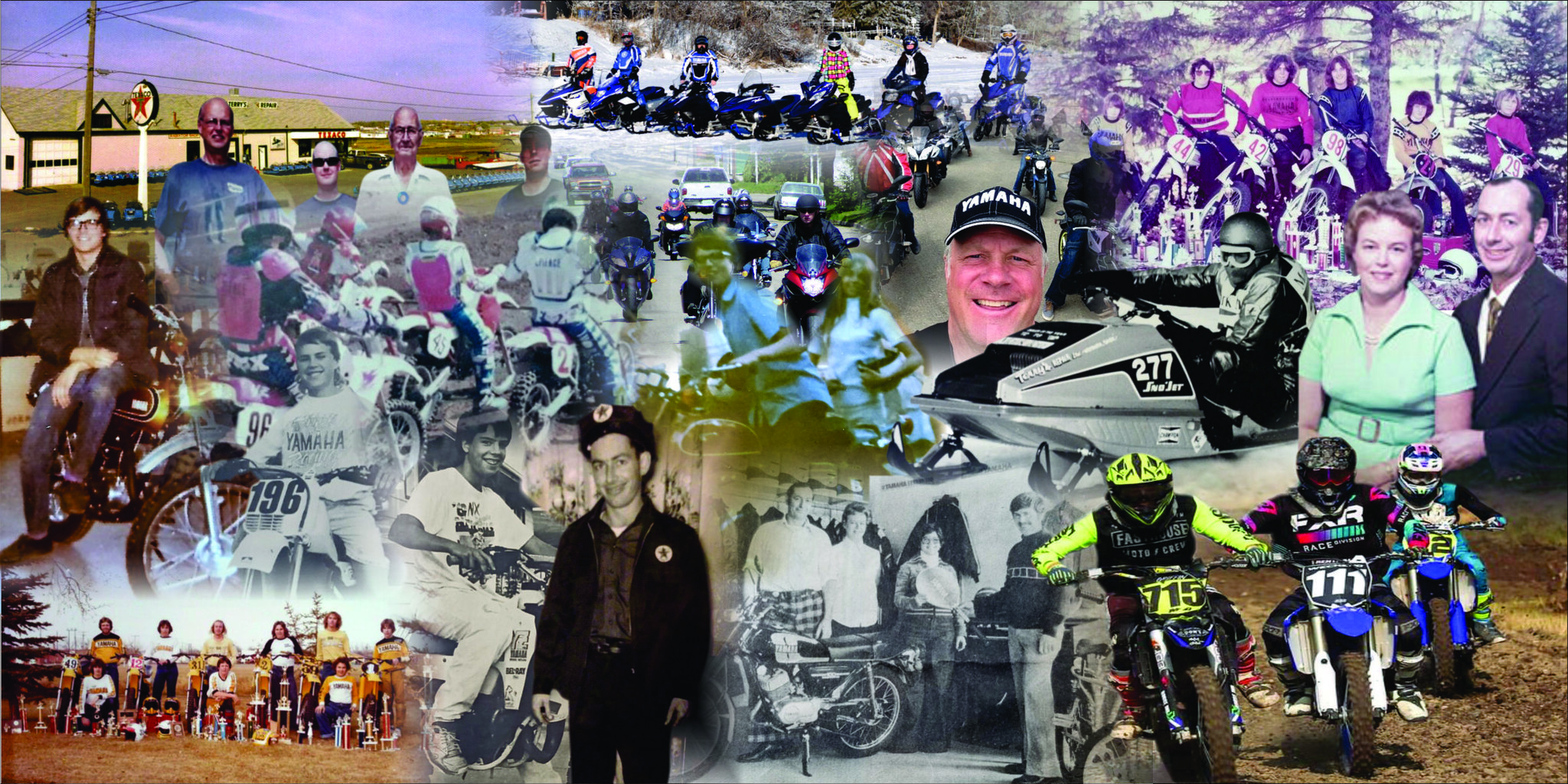 Terrys Cycle - History Collage